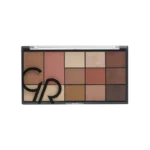 پالت سایه برنزر و هایلایتر گلدن رز مدل City Style رنگ Warm Nude Golden Rose City Style Face and Eye Palette - 01 Warm Nude
