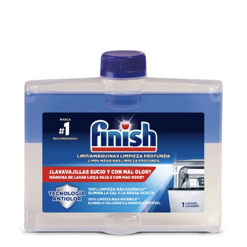 مایع جرم‌گیر ماشین ظرفشویی فینیش حجم 250 میلی‌لیتر Finish Limpiamáquinas, limpieza profunda Regula 250ml